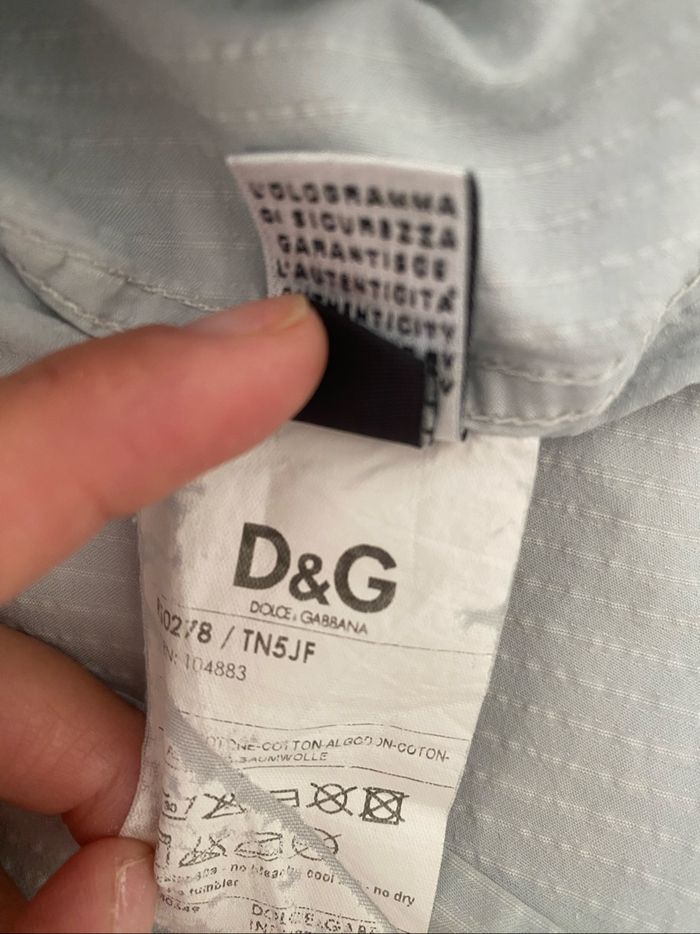 Chemise bleu ciel slim Dolce & Gabbana D&G - photo numéro 5