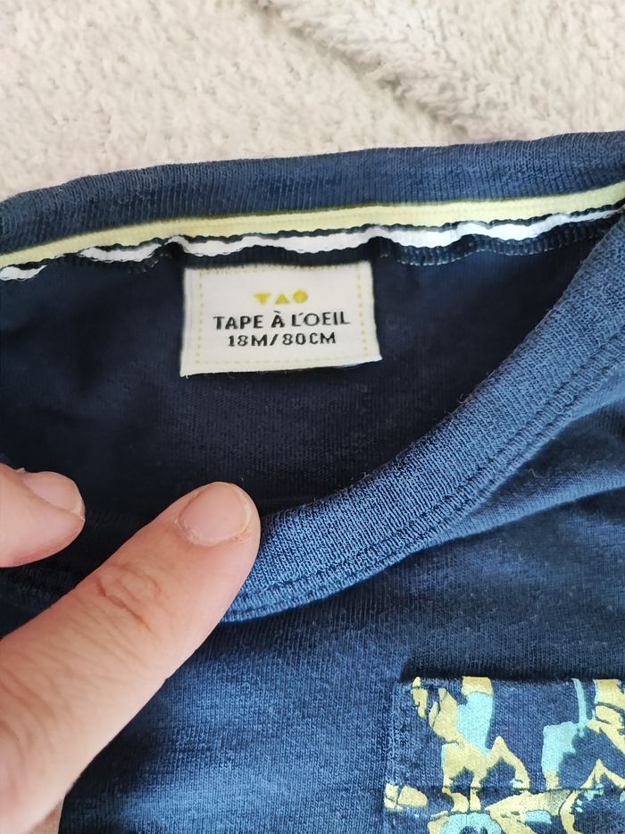 Tee shirt tape a l oeil 18 mois - photo numéro 2