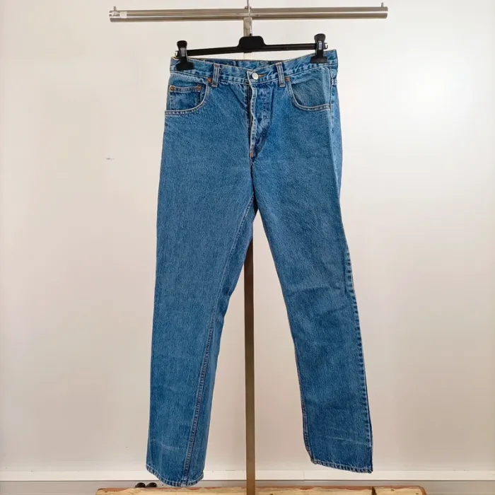 Jean droit vintage Nixon & Co taille 40 bleu 100% coton taille haute authentique A1468