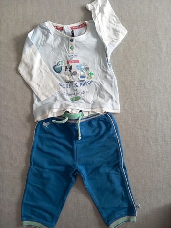 Ensemble Thème Tennis 🎾  9 mois Sergent Major  TBE