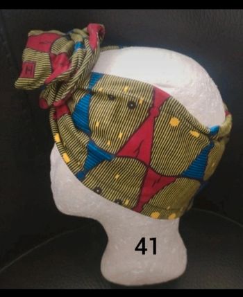Bandeau en wax avec fil de fer intégré