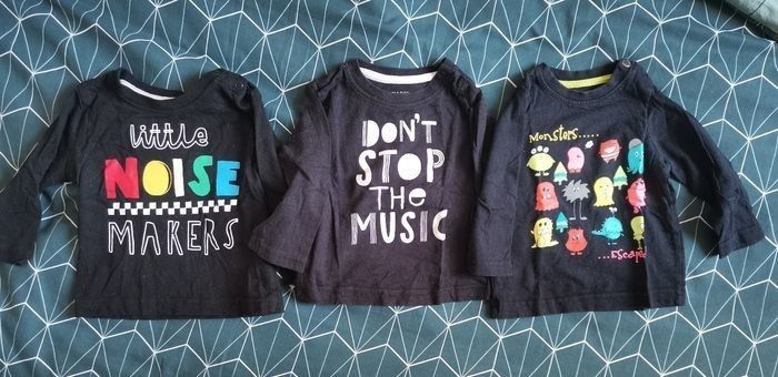 Lot t shirt manches longues 6 mois - photo numéro 3