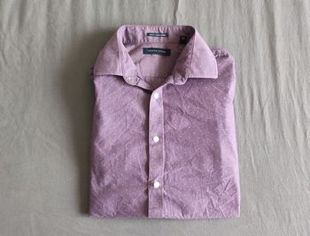 Vêtement Homme Chemise violette Tommy Hilfiger taille L / G 16 32/33 Slim fit coupe cintrée #Retrost