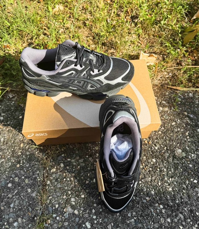Asics Gel NYC Black Purple Graphite Grey - photo numéro 3