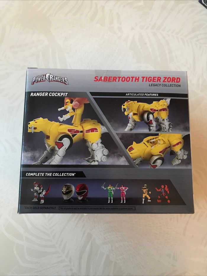 Power Rangers Legacy Mighty Morphin Sabertooth Tiger Zord with Figure - photo numéro 2