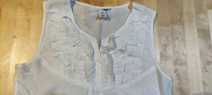 Débardeur chemisier blanc - photo numéro 3