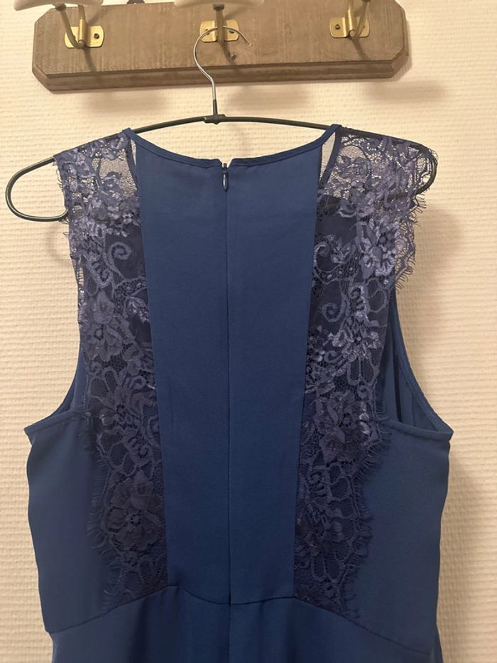 Robe dentelle bleu taille S - photo numéro 7
