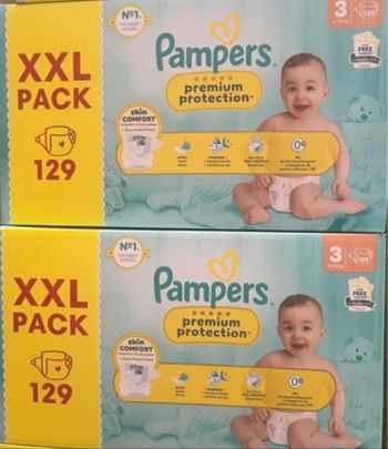 2 cartons de couches taille 3