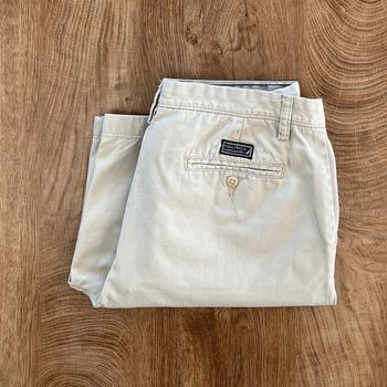 Short chino crème Nautica pour homme, taille W 34 (44 taille française)