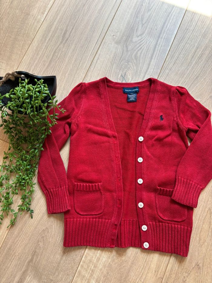 Gilet rouge Ralph Lauren