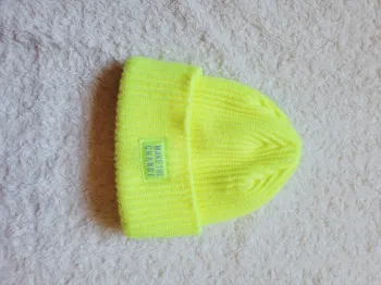 Bonnet jaune fluo