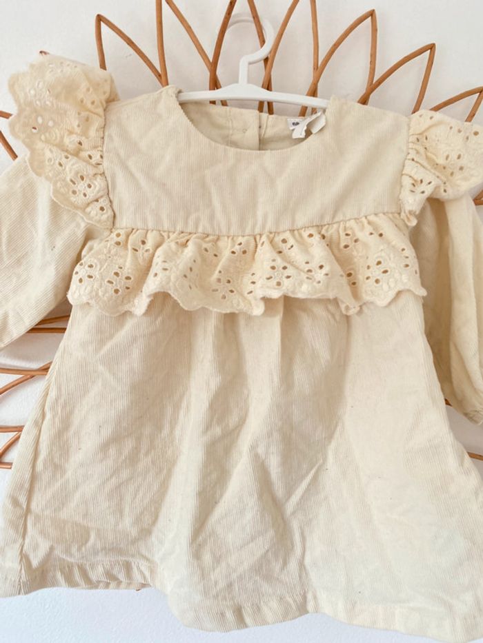 Robe côtelé neuve 6 mois 68 cm - photo numéro 2