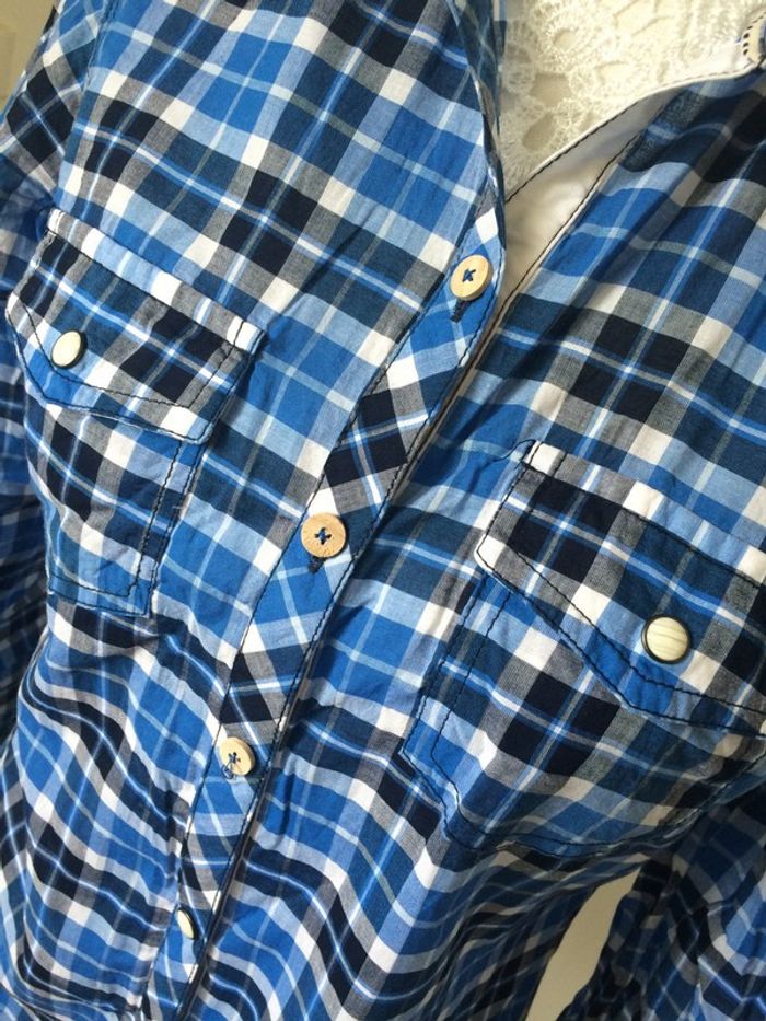 Chemise carreaux Zara taille M - photo numéro 2
