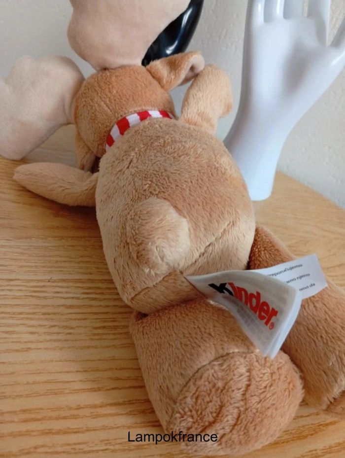 Peluche cerf kinder bon état 25cm - photo numéro 3