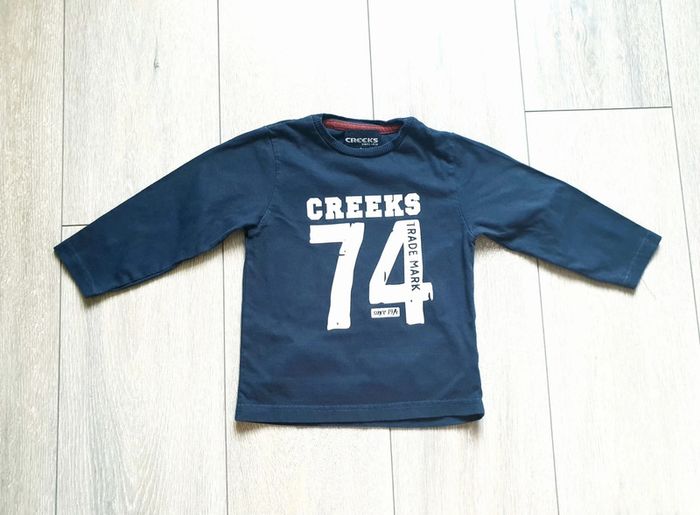Maillot manche longue bleu Garçon 2 ans Marque Creeks