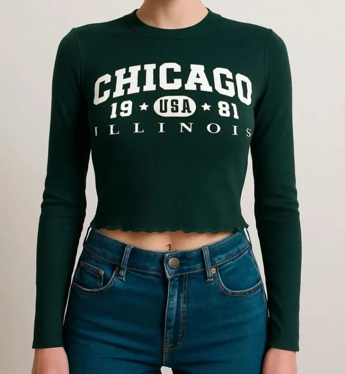 Tee-shirt mi cour manche longue en excellent état taille M
