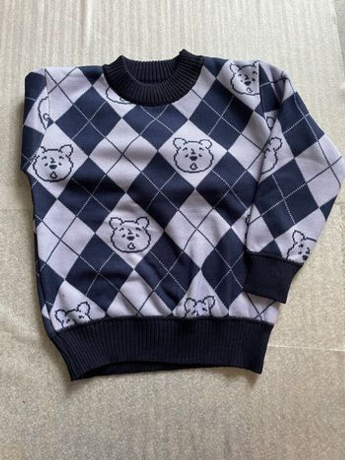 Pull col rond, doux avec motif - photo numéro 2