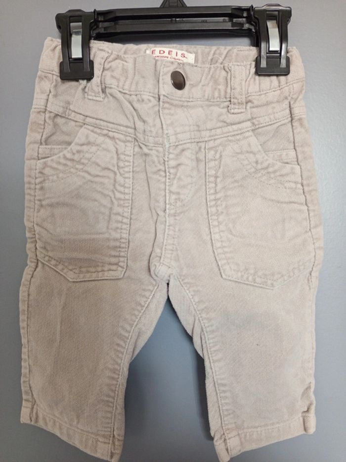 Lot pantalon velours 6 mois - photo numéro 4