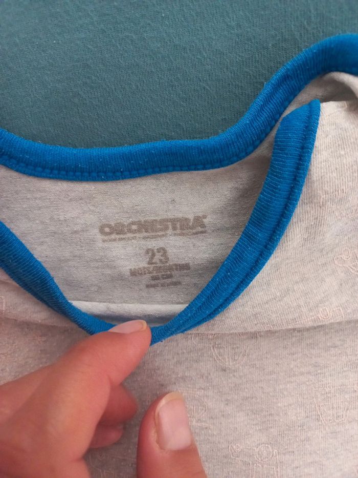 Body manches longues Orchestra 23 mois gris - photo numéro 3