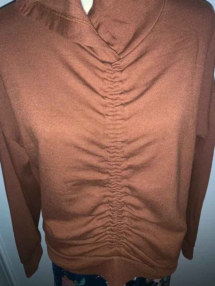 Sweat à capuche marron #undiz - photo numéro 3