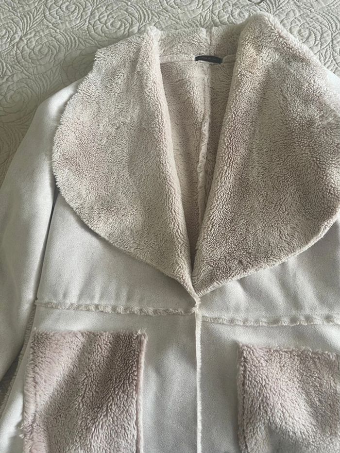 Manteau léger beige rosé - photo numéro 4