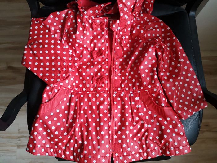 Imperméable rouge 18 mois mi saison