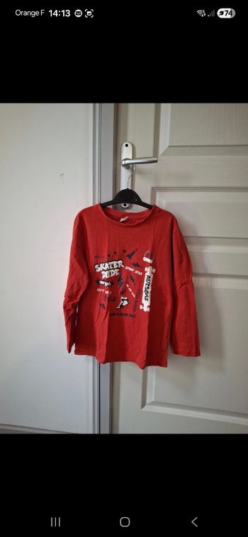 Tee shirt manches longues 8 ans