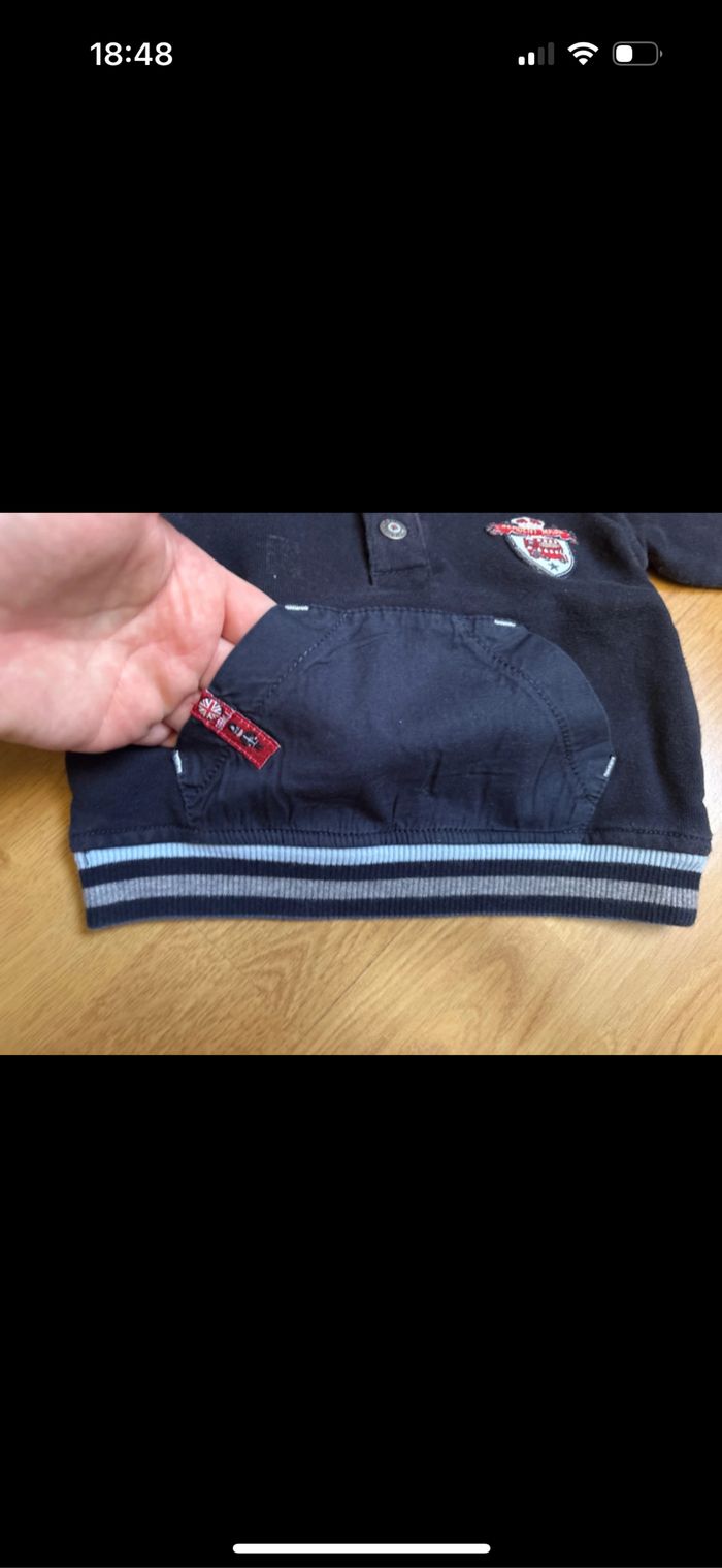 Pull poche kangourou bébé garçon sergent major 3 mois - photo numéro 4