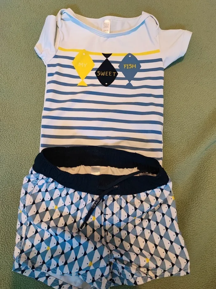 Maillot de bain 2 pièces 18 mois