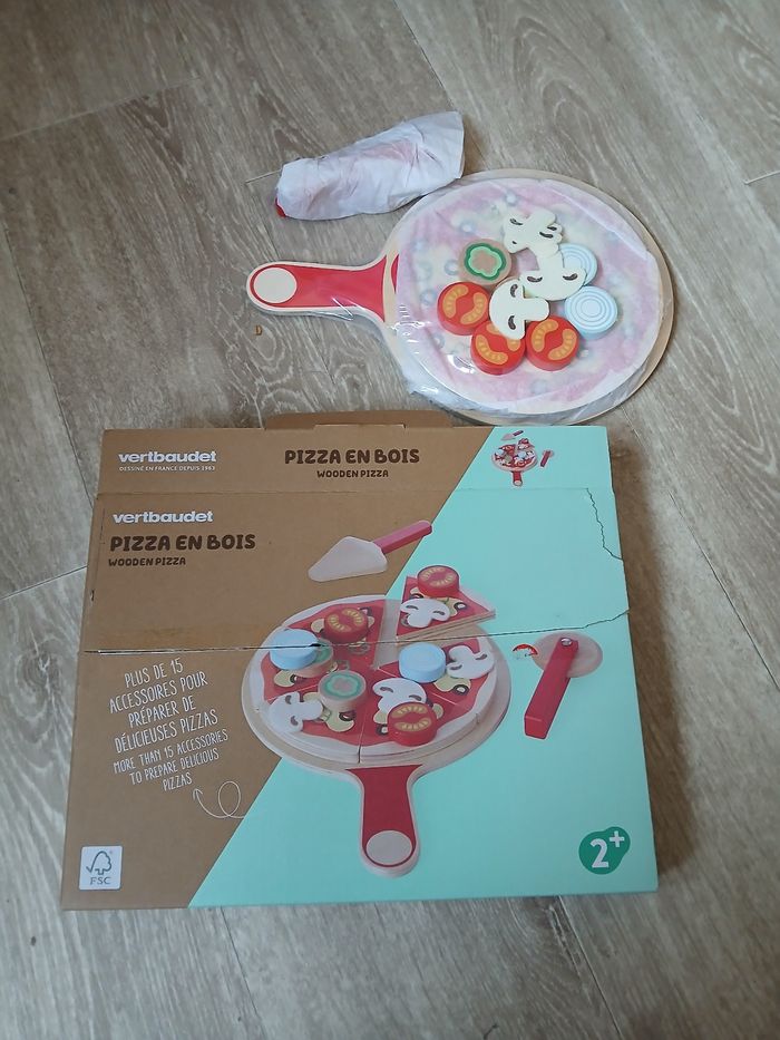 Jpuet pizza en bois neuve vertbaudet - photo numéro 2