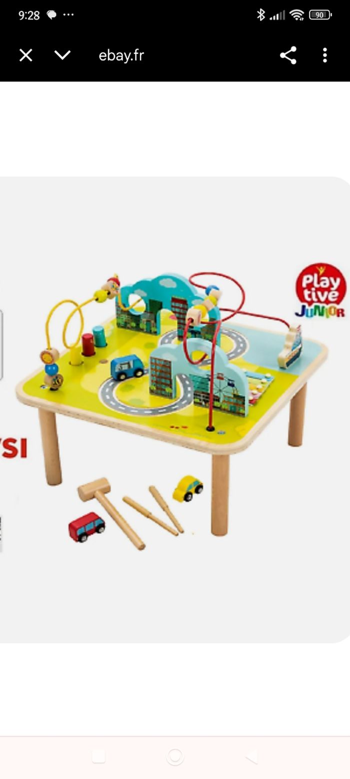 Table d'activités