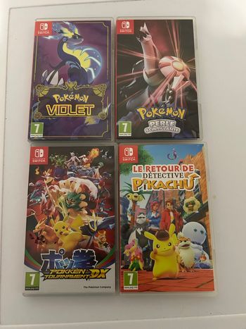 Lot 4 jeux Pokémon 