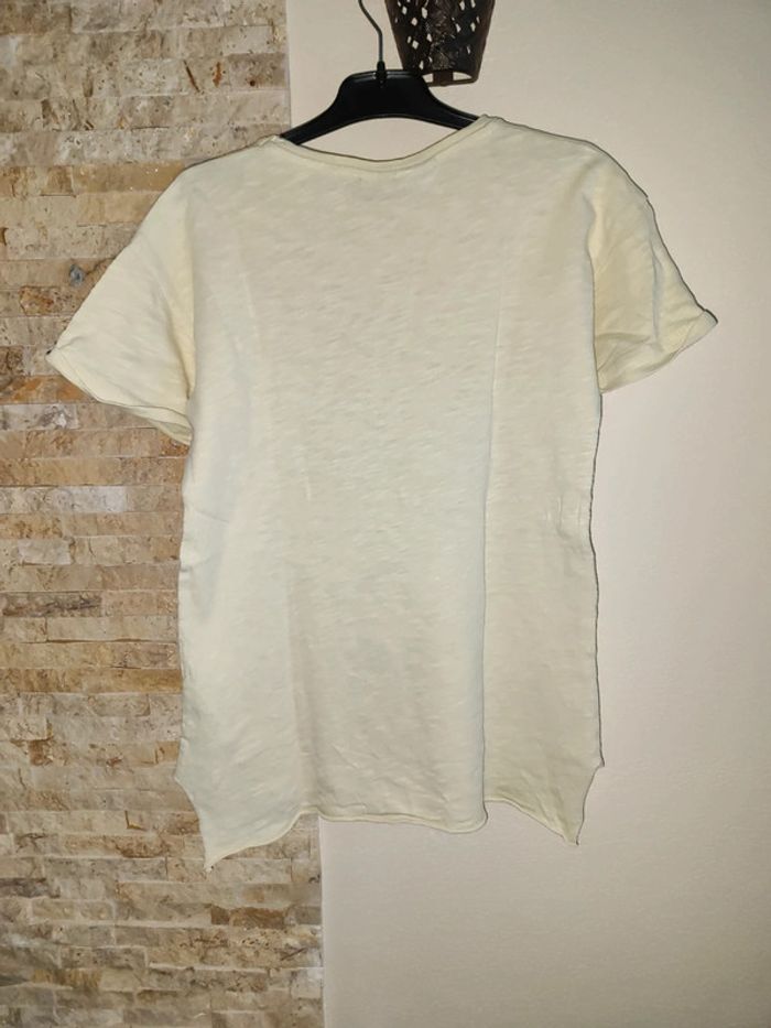 T-shirt jaune pâle Jerry Zara - photo numéro 5