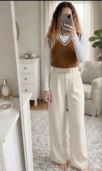 Gilet Sans Manches Marron