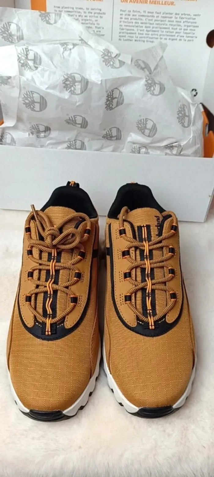 Timberland Baskets TBL Edge A2HV2 Wheat Nubuck - photo numéro 2