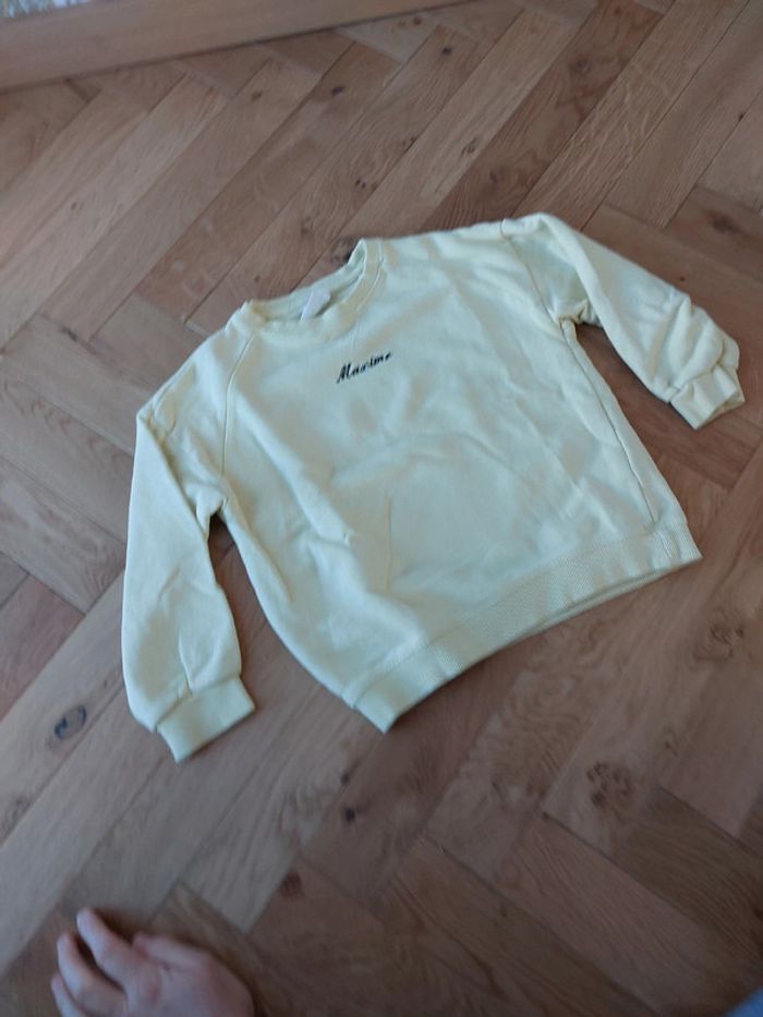 Sweat Zara brodé "Maxime"
