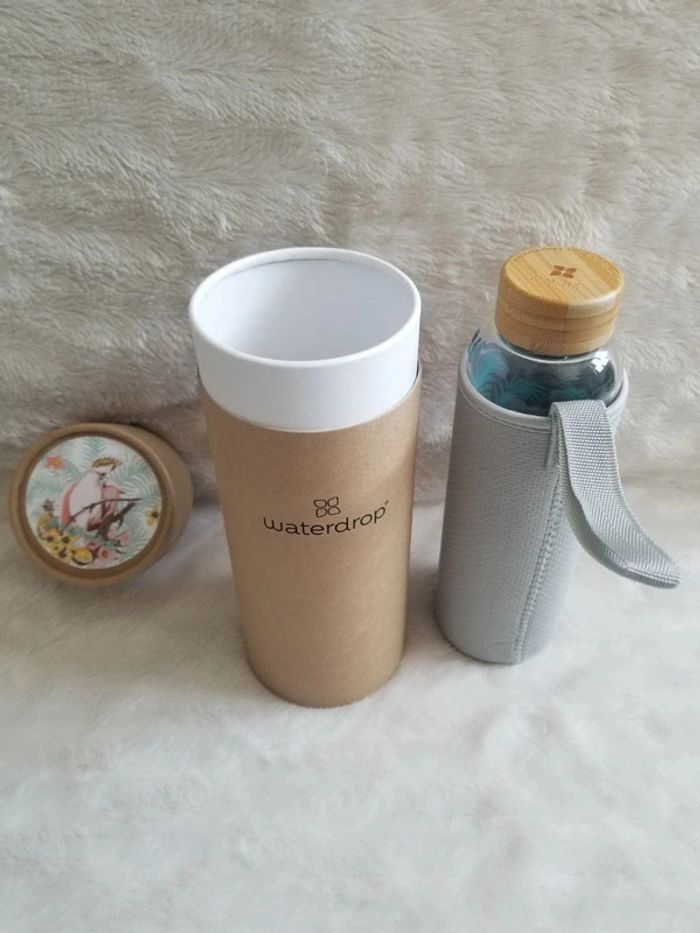 Bouteille en verre Lena Hoscheck waterdrop - photo numéro 6