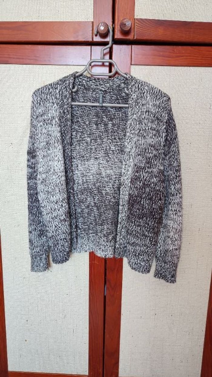 Gilet gris chiné Naf Naf taille 34/36