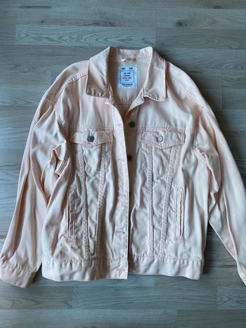 Veste en jean saumon