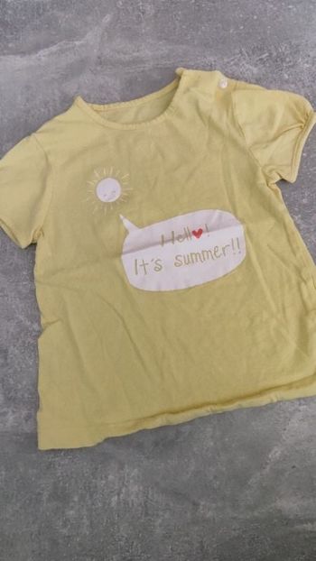 Tee-shirt manches courtes bébé fille 18 mois