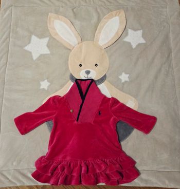 Robe chaude d'hiver en velours bébé fille 3 mois