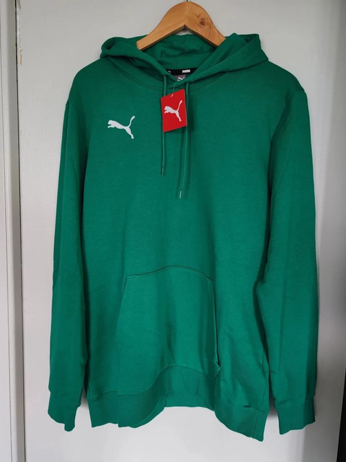 Sweat a capuche Puma vert taille L Casual - photo numéro 4