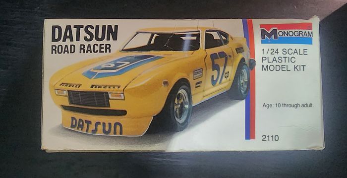 maquette vintage monogram datsun road racer 1/24 (datsun 280z/260z) - photo numéro 5