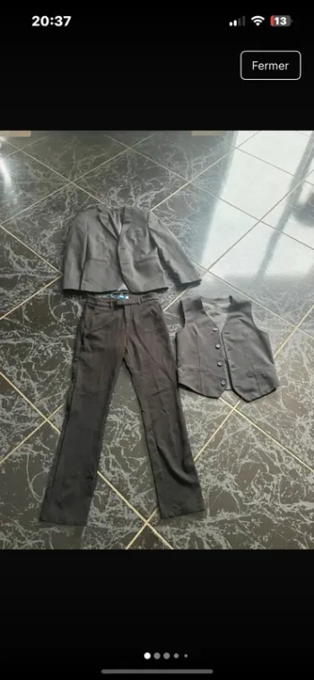 Costume 3 pièces  10 ans