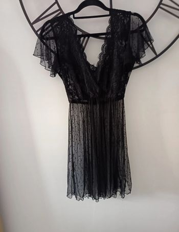 Nuisette transparente dentelle Shein M/38 Neuve