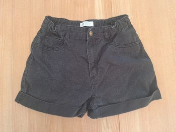 Short en jean noir H&M enfant fille 12/13 ans