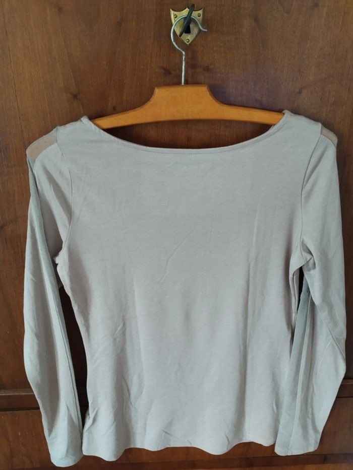 🏼 Tee-shirt - ML - beige - neuf - Taille S - Camaïeu 🏼 - photo numéro 2