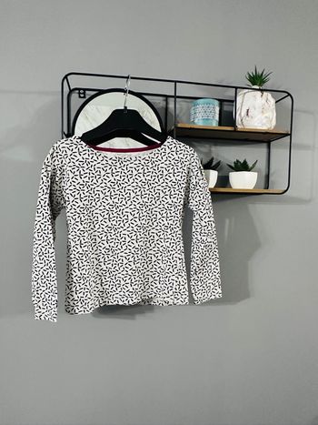 👕 T-shirt manches longues à motifs géométriques