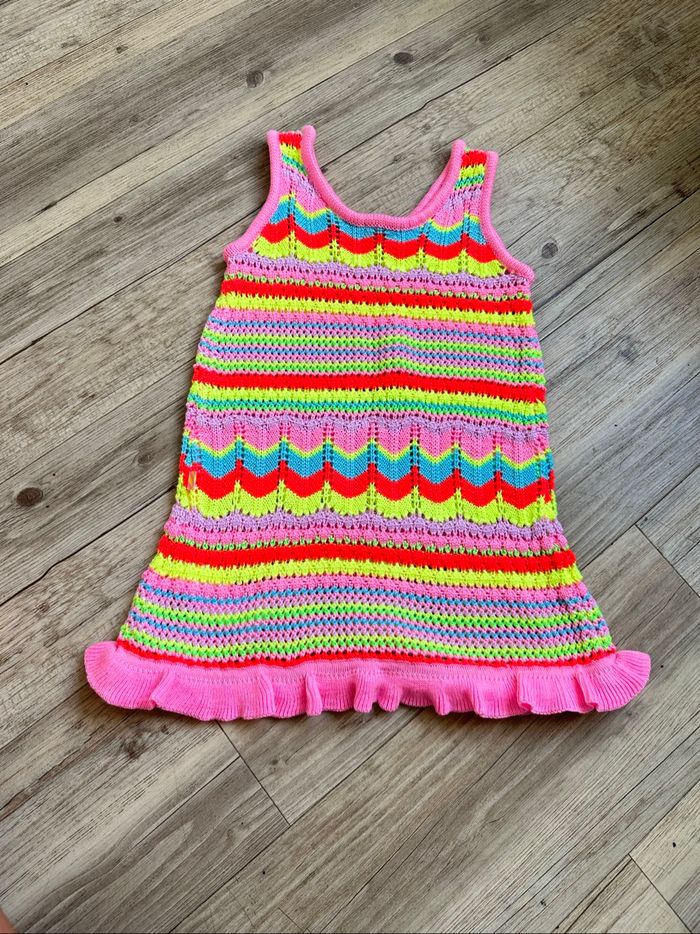 Robe d’été  tricot multicolore billieblush 5 ans neuf