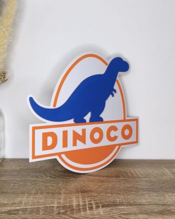 Dinoco Relief 24x21cm Excellent état Fan Art Cars Pixar